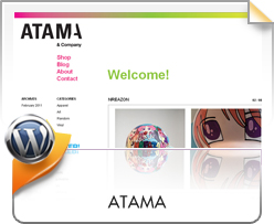 Wordpress, Shop Atama Blog
